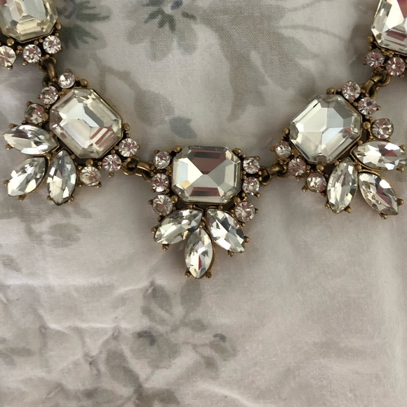 J Crew Factory Rhinestone Statement Necklace - Picture 2 of 6